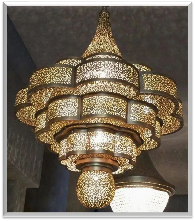 Antique Brass Chandelier — ZLCL-119