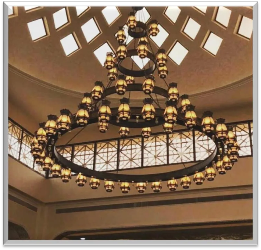 Antique Brass Chandelier — ZLCL-134