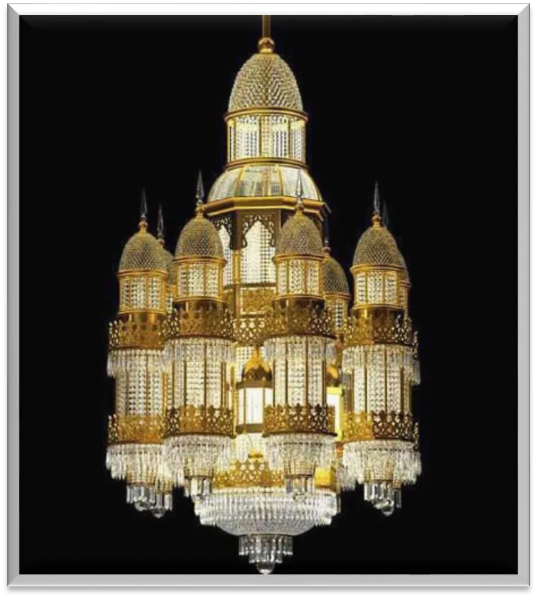 Antique Brass Chandelier — ZLCL-145