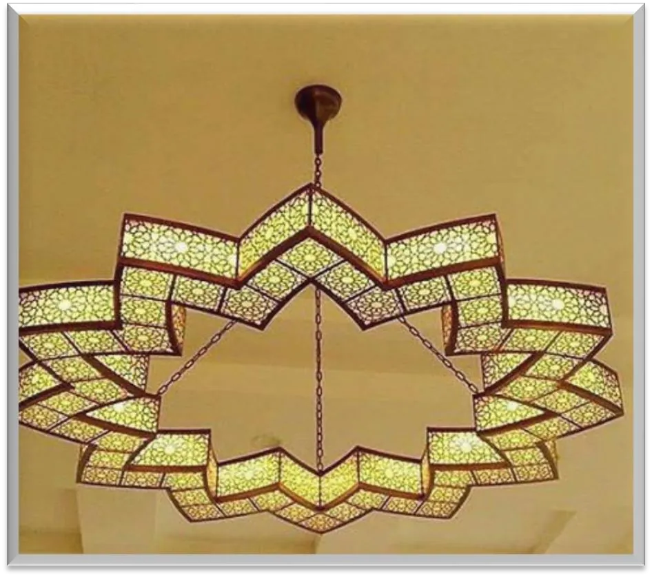 Antique Brass Chandelier — ZLCL-146