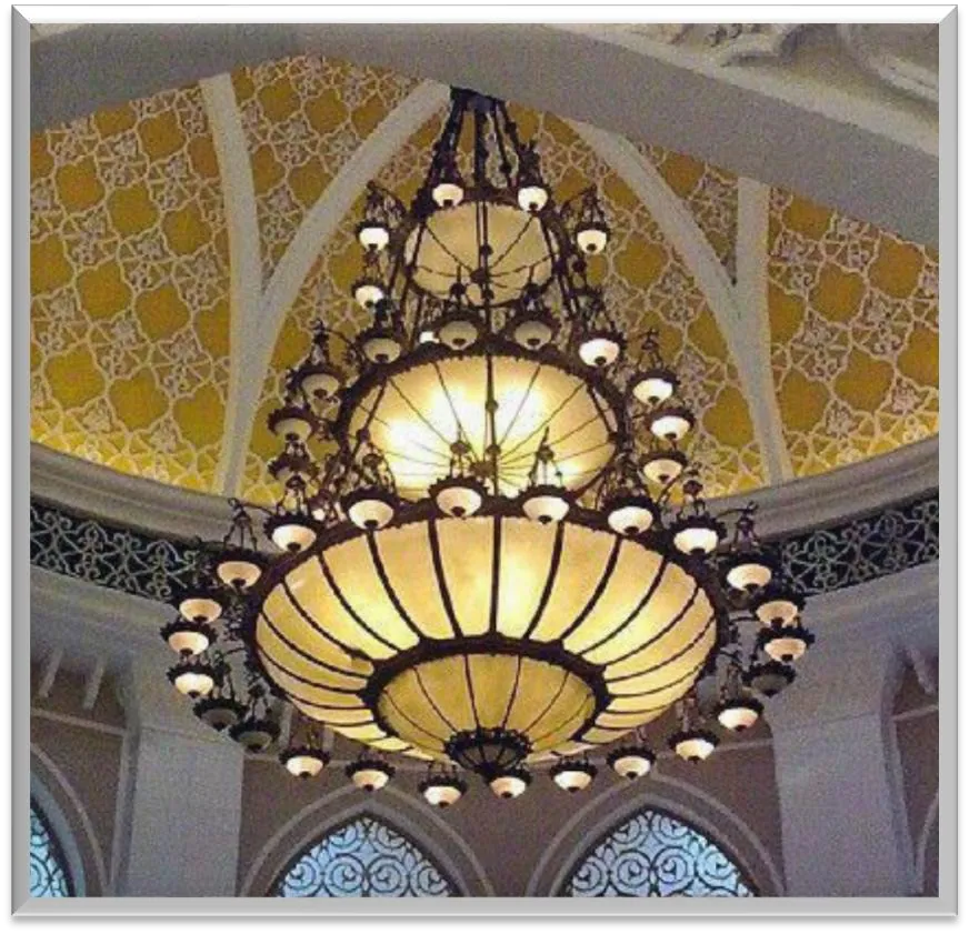 Antique Brass Chandelier — ZLCL-148
