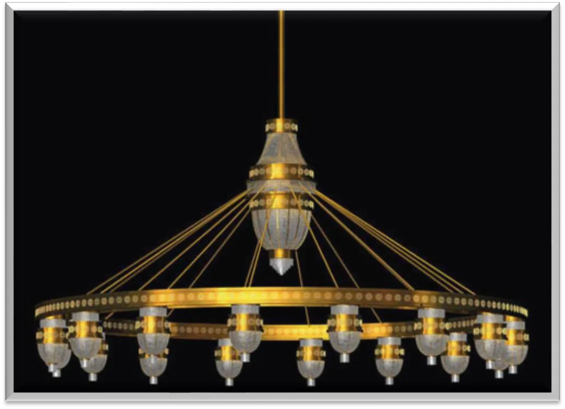 Antique Brass Chandelier — ZLCL-160
