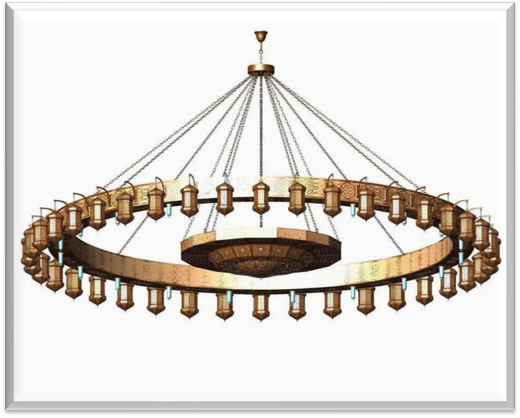 Antique Brass Chandelier — ZLCL-161