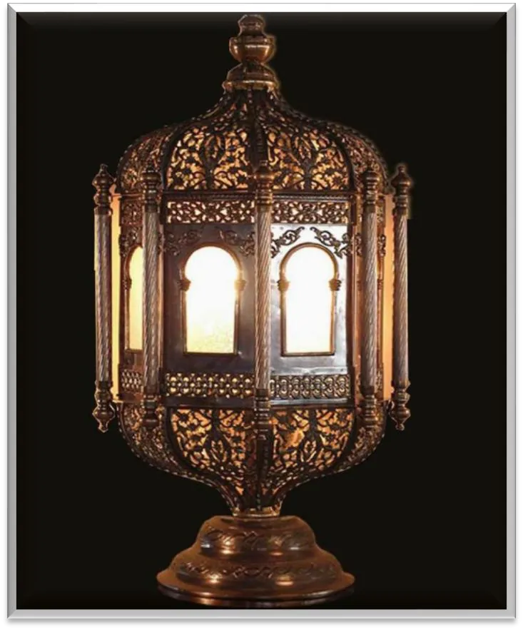 Antique Brass Floor Lamp — ZLFL-236