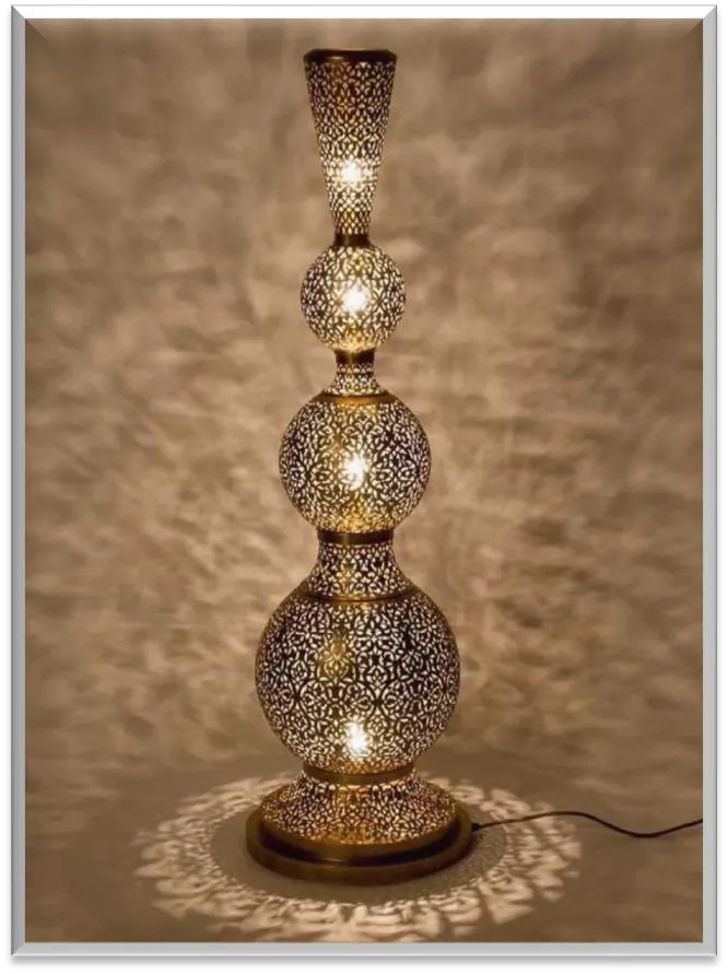 Antique Brass Floor Lamp — ZLFL-240