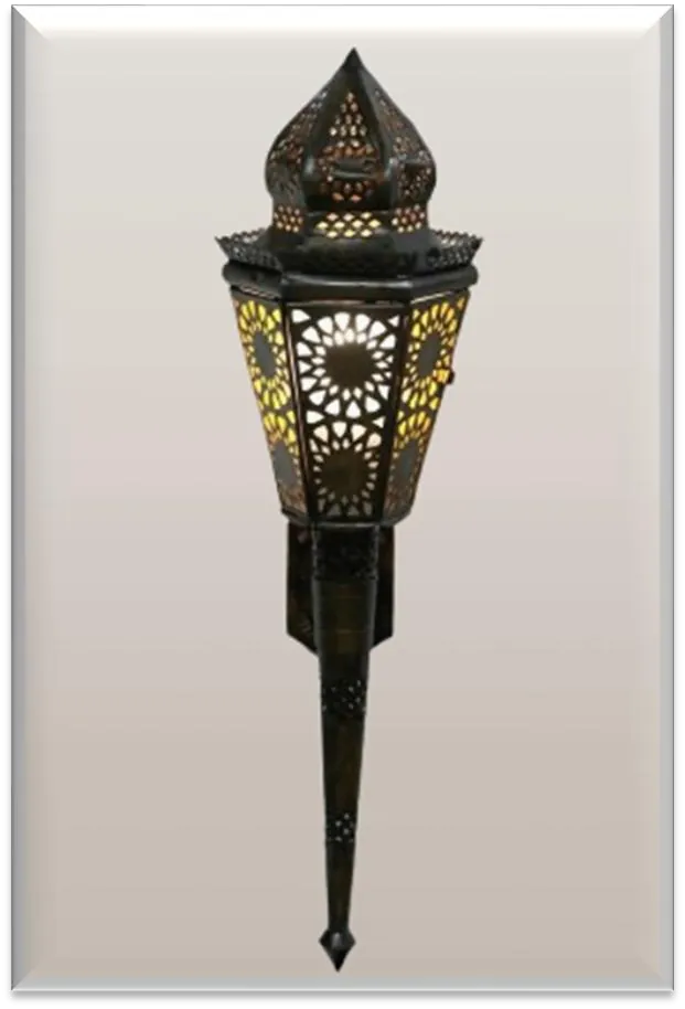 Antique Brass Torch Light — ZLTL-519