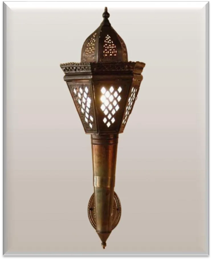 Antique Brass Torch Light — ZLTL-522